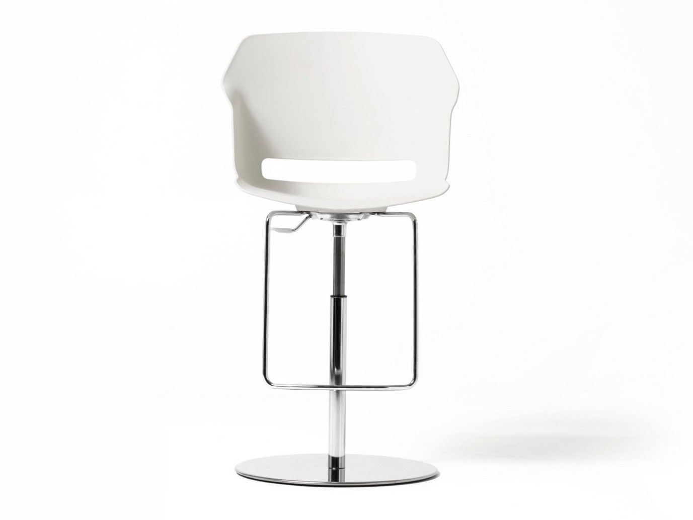 Высокий поворотный стул из полипропилена с подставкой для ног Diemme Clop ARCH-00102641