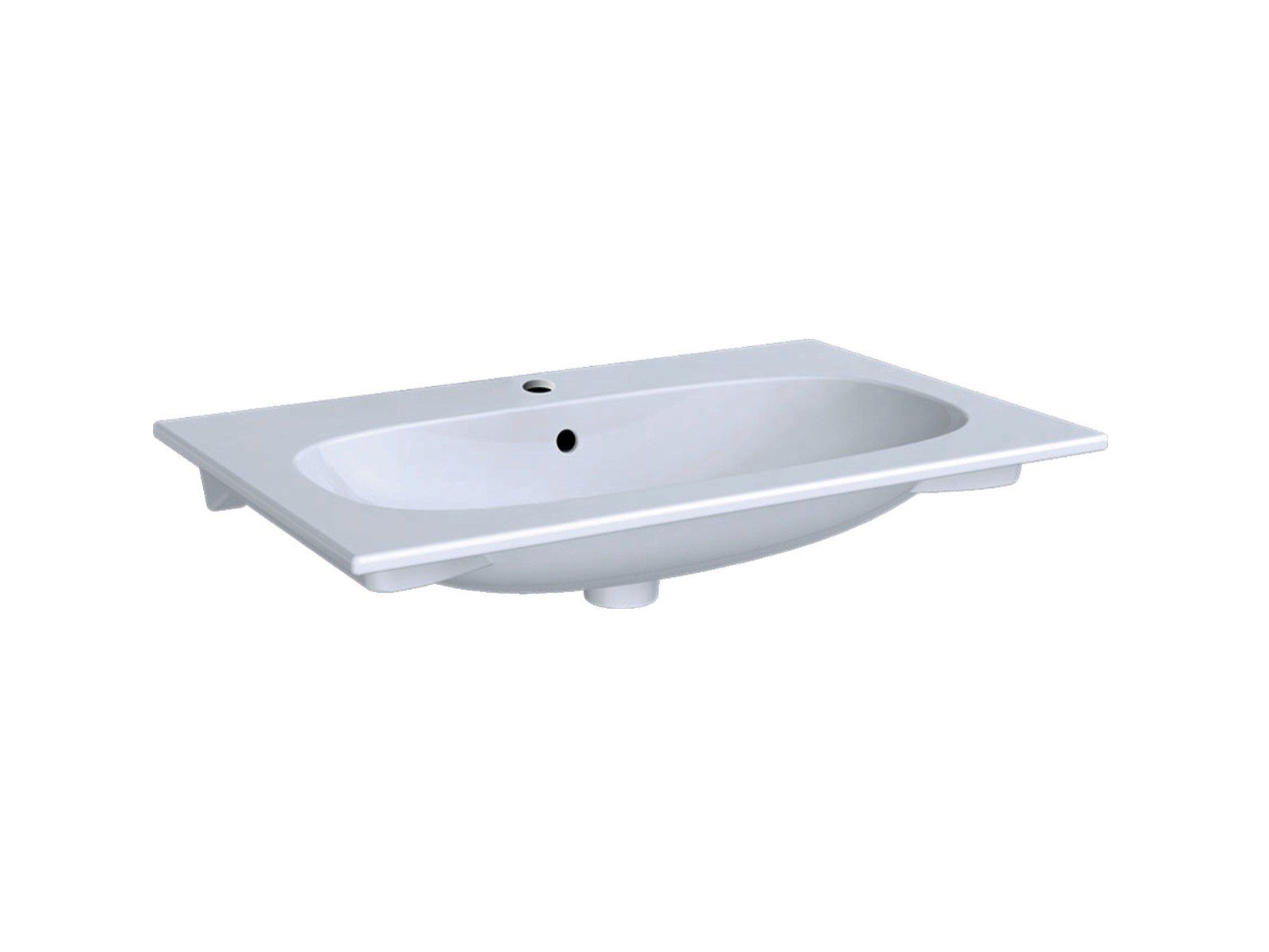 Встраиваемая раковина из керамогранита с переливом Geberit Acanto ARCH-00076779