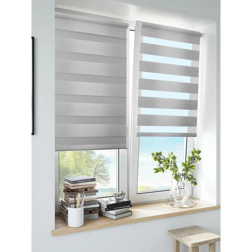 Штора рулонная день-ночь Inspire Peter 40x160 см светло-серая Granit 5 82691048 STLM-2187598 - Вид №11