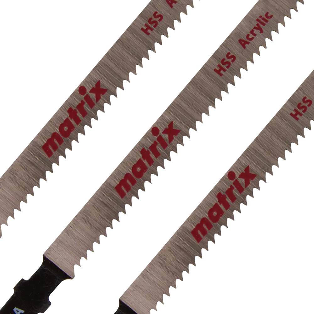 Пилка для лобзика по пластику Matrix T101A, 3 шт STLM-2170063 - Вид №1