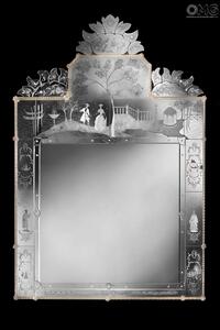 732 ORIGINALMURANOGLASS Венецианское зеркало Tradonico - муранское стекло OMG  см