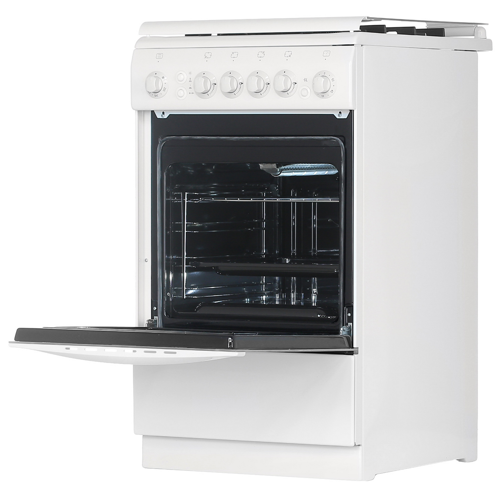 8164046 Газовая плита De Luxe 506040.11Г (КР) ЧР белый STDN-0046508 - Вид №4