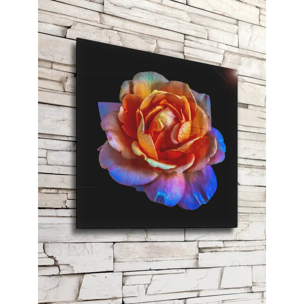 Картина на стекле Цветочная фантазия 3 30x30 см POSTERMARKET STLM-2206359 - Вид №3