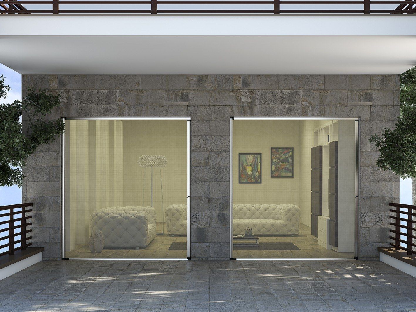 Боковая рулонная москитная сетка Mv Line москитные сетки-боковая прокрутка ARCH-00005475