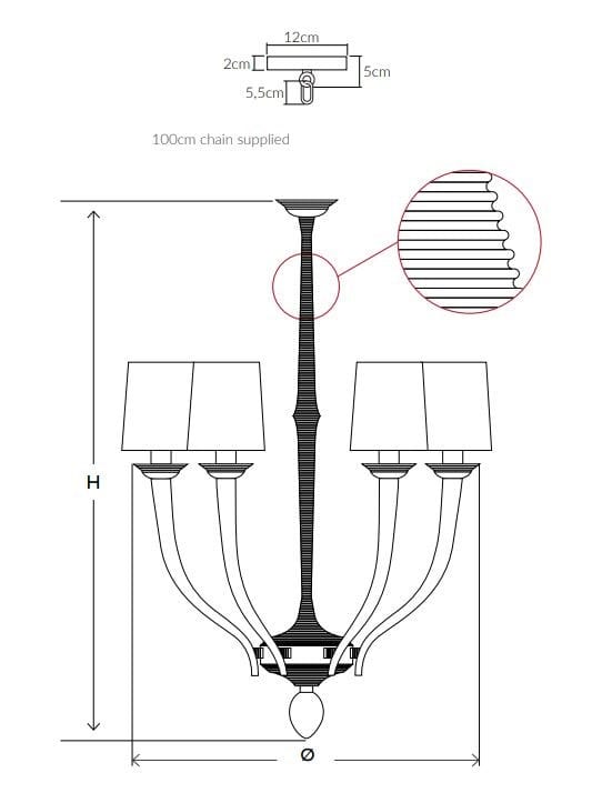 Металлическая светодиодная люстра Abrissi Jules ARCH-00103091 - Вид №4