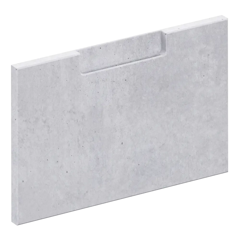 Фасад для кухонного ящика Берлин 39.7x25.3 см Delinia ID МДФ цвет серый STLM-2180869 - Вид №1