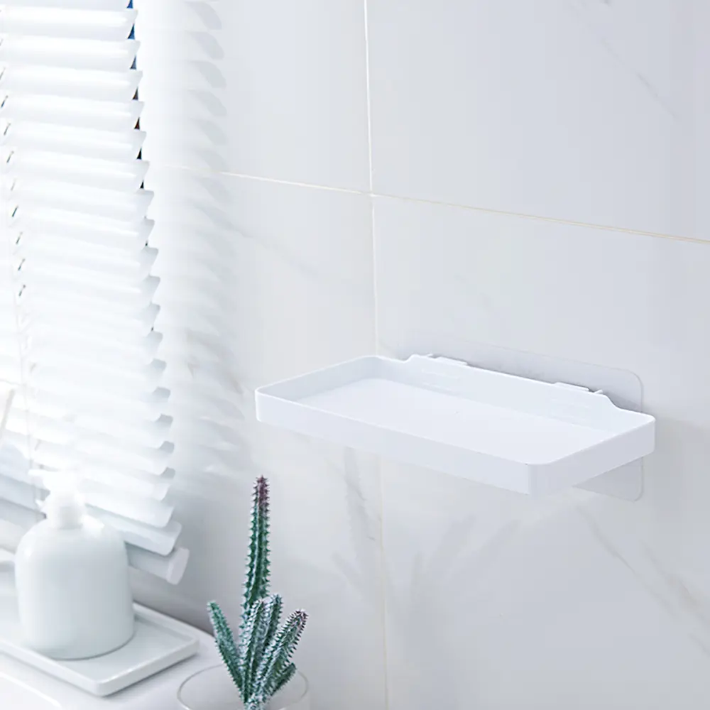 Полка для ванной пластик 11x22 см цвет белый Santreyd нет STLM-2008968 - Вид №4