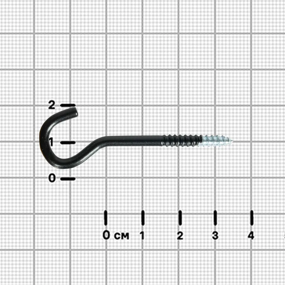 Шуруп-крюк 3.5x35 мм сталь RAL9005 6 шт Santreyd STLM-2097717 - Вид №1