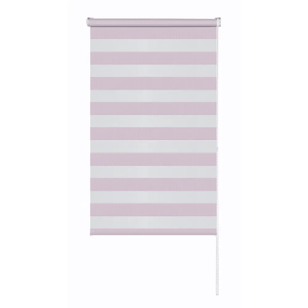 Рулонная штора день-ночь MIAMOZA Петер 60x160 см сиреневая полоска 89411364 STLM-1570562