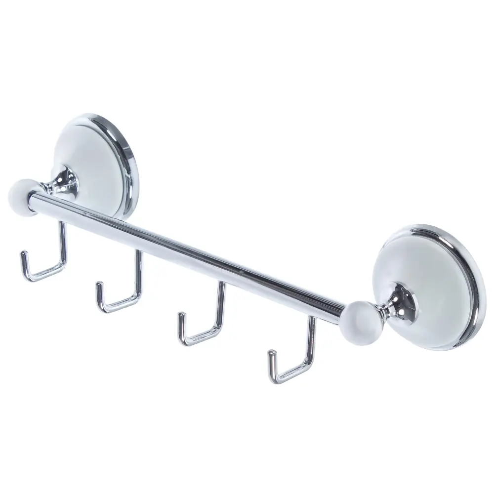 Планка 4 крючка Brissen Aster цвет хром STLM-2161453