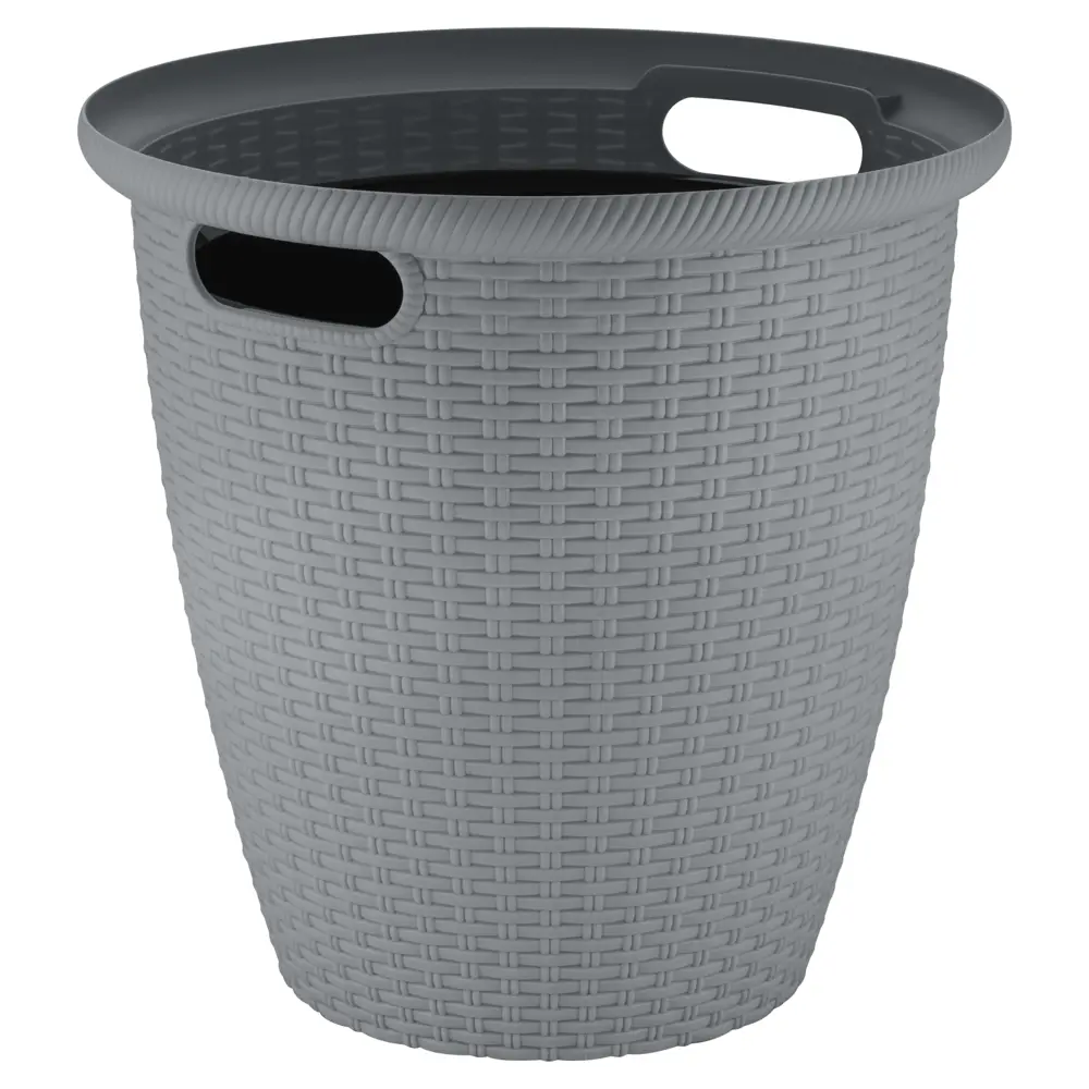 Кашпо INGREEN Rattan Ø30 см 16 л вулканический серый 89416381 STLM-1575239