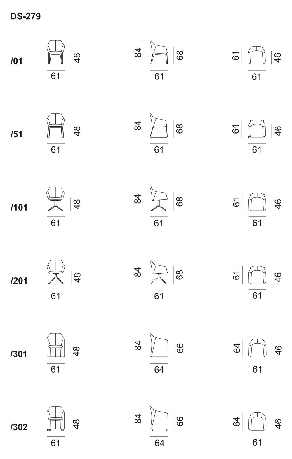 Кожаный стул с подлокотниками de Sede DS-279 ARCH-00099807 - Вид №3