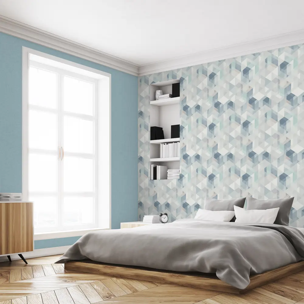 Обои флизелиновые Grandecolife Perspective синие 0.53 м 1107 STLM-2125138 - Вид №3