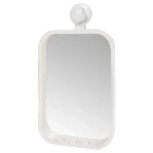 Зеркало косметическое Grampus на вакуумной присоске 21х36 см материал пластик