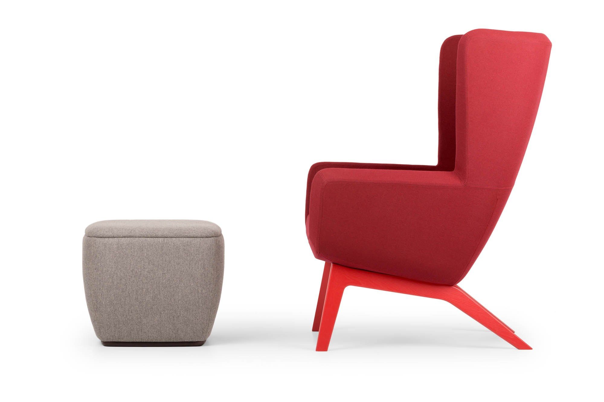 Тканевое кресло с подлокотниками с высокой спинкой True Design Arca ARCH-00046815 - Вид №3