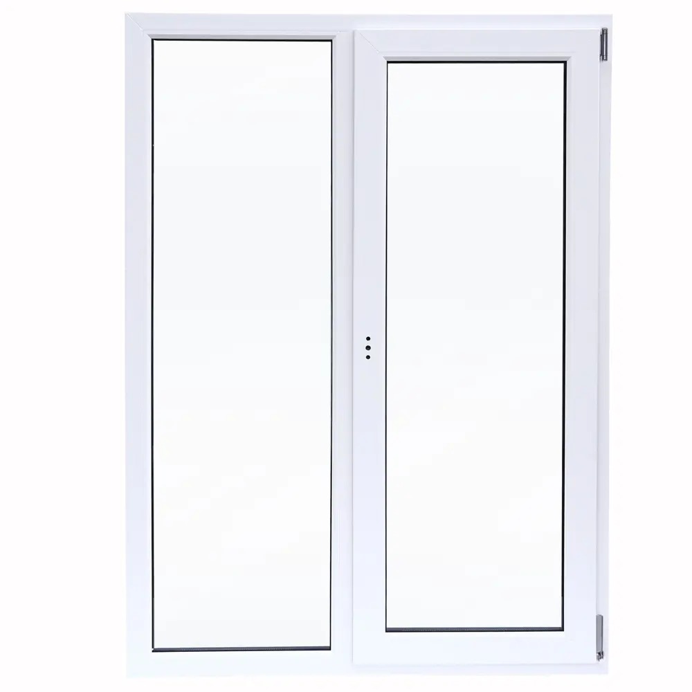 Veka: Двустворчатое пластиковое окно 1170×1000 мм с однокамерным стеклопакетом 84506470 STLM-0050801 - Вид №1