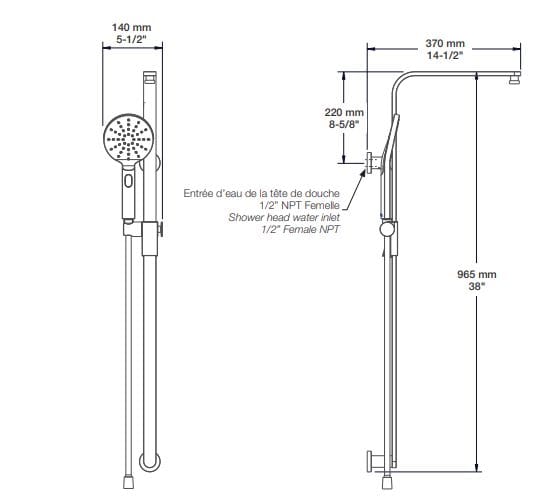 Термостатический набор для душа с душем BARIL Profile B46 ARCH-00017813 - Вид №1