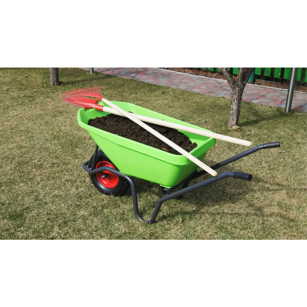 Садово-строительная тачка ПАВЛОВСКАЯ ЗАРЯ усиленная 200 кг 82167508 STLM-0020907 - Вид №11