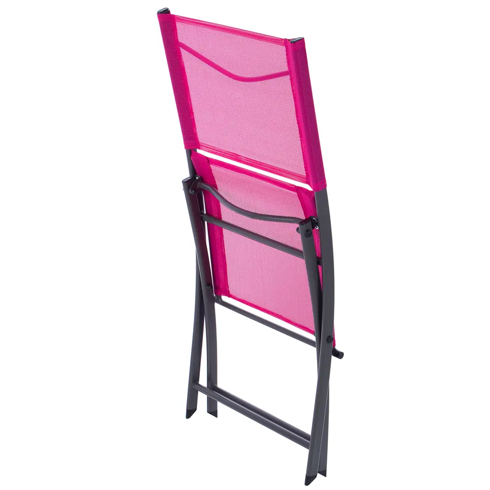 Стул садовый складной розовый, 420x830x520 мм, металл/ткань Santreyd STLM-2149848 - Вид №1