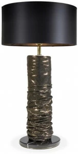 KOKET Настольная лампа с прямым и отраженным светом из кожи