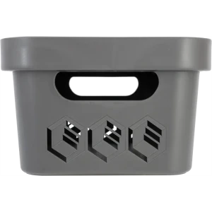 Ящик с крышкой Бытпласт DeLUXE 19x12x27 см 4.6 л полипропилен цвет серый