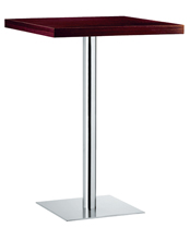 XT 480A T Рама стола с нижней крышкой из глянцевой или сатинированной нержавеющей стали, колонна из глянцевой или сатинированной нержавеющей стали или дерева. Et al. XT