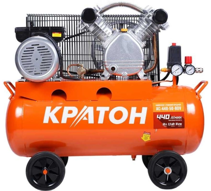 Компрессор поршневой масляный Кратон AC-440-50-BDV 9024851 STDN-0098629 - Вид №2