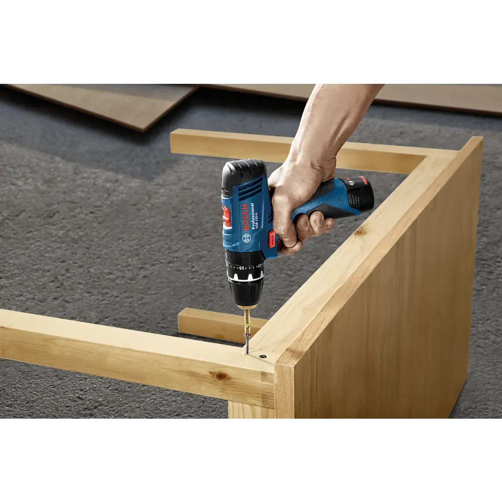 Дрель-шуруповерт аккумуляторная ударная Bosch Professional GSB 120 06019G8100, 12 В Li-ion 2x2 Ач STLM-2087275 - Вид №9