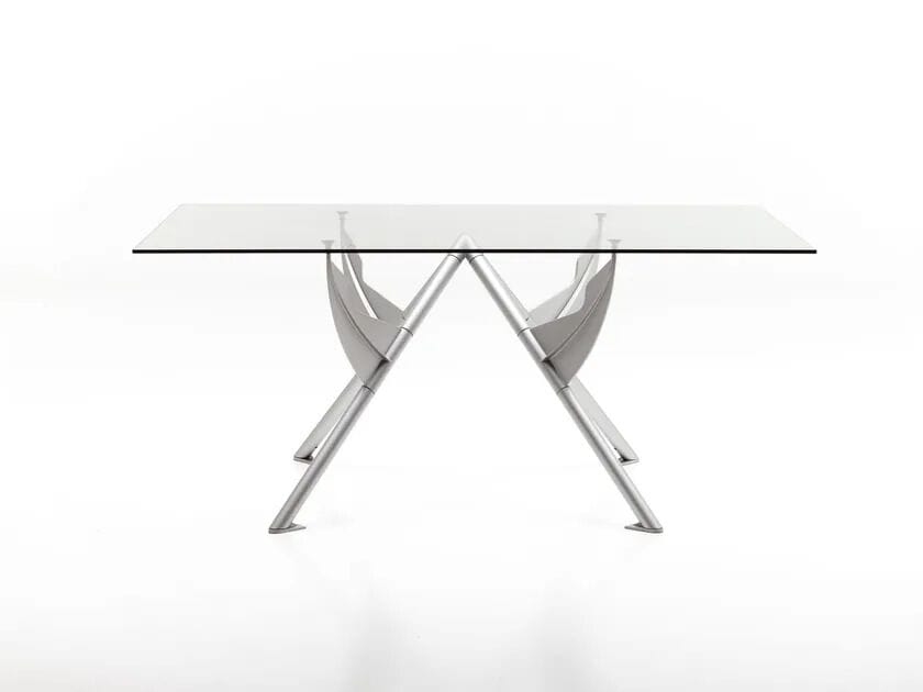 Прямоугольный стол из стали и хрусталя BALERI ITALIA PRESIDENT M ARCH-00125816 - Вид №1