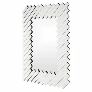 Зеркало прямоугольное настенное серебро "Эллиот" LOUVRE HOME ДИЗАЙНЕРСКИЕ 155656 Зеркальный