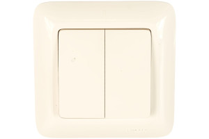 15873773 Двухклавишный выключатель СП 6А IP20 белый, опт. упак S56-043-B Schneider Electric Прима