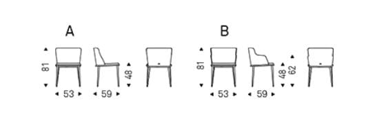 Кожаный мягкий стул с подлокотниками Cattelan italia Magda ARCH-00151446 - Вид №4