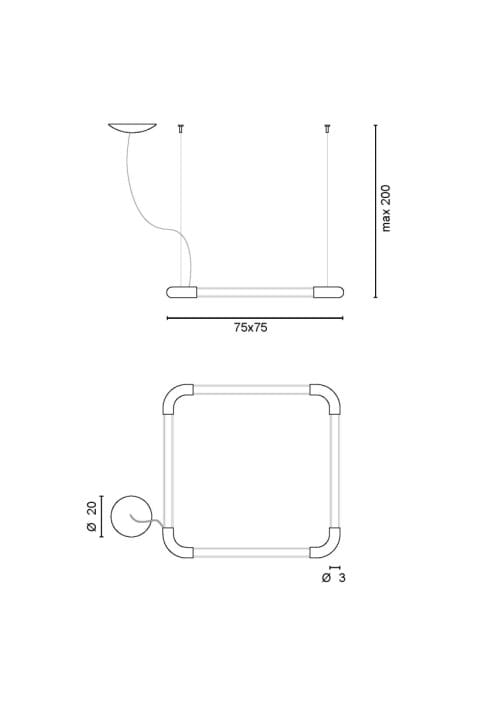 Светодиодный подвесной светильник из нержавеющей стали EGOLUCE вспышки ARCH-00143171 - Вид №4