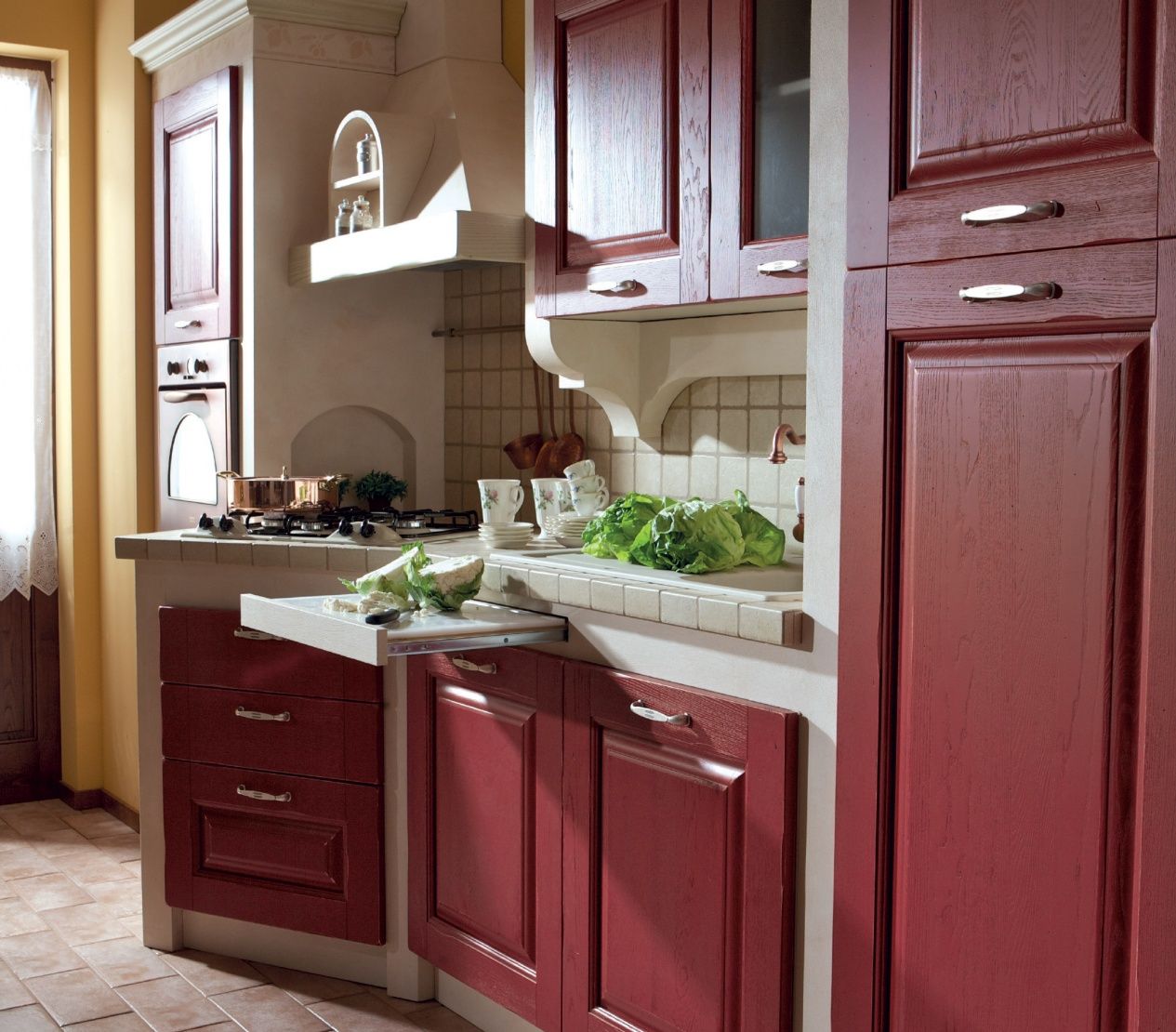 Встроенная кухня из ясеня Floritelli Cucine ARCH-00143109 - Вид №8