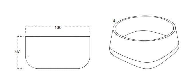 Бетонный садовый горшок Antoniolupi гиганты ARCH-00085819 - Вид №2