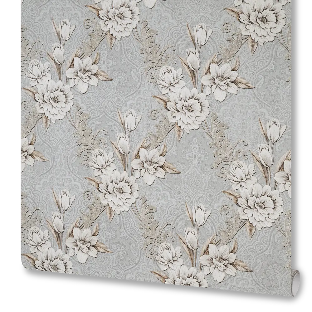 Обои флизелиновые Victoria Stenova Kimi серые 1.06 м 998097 STLM-2034460