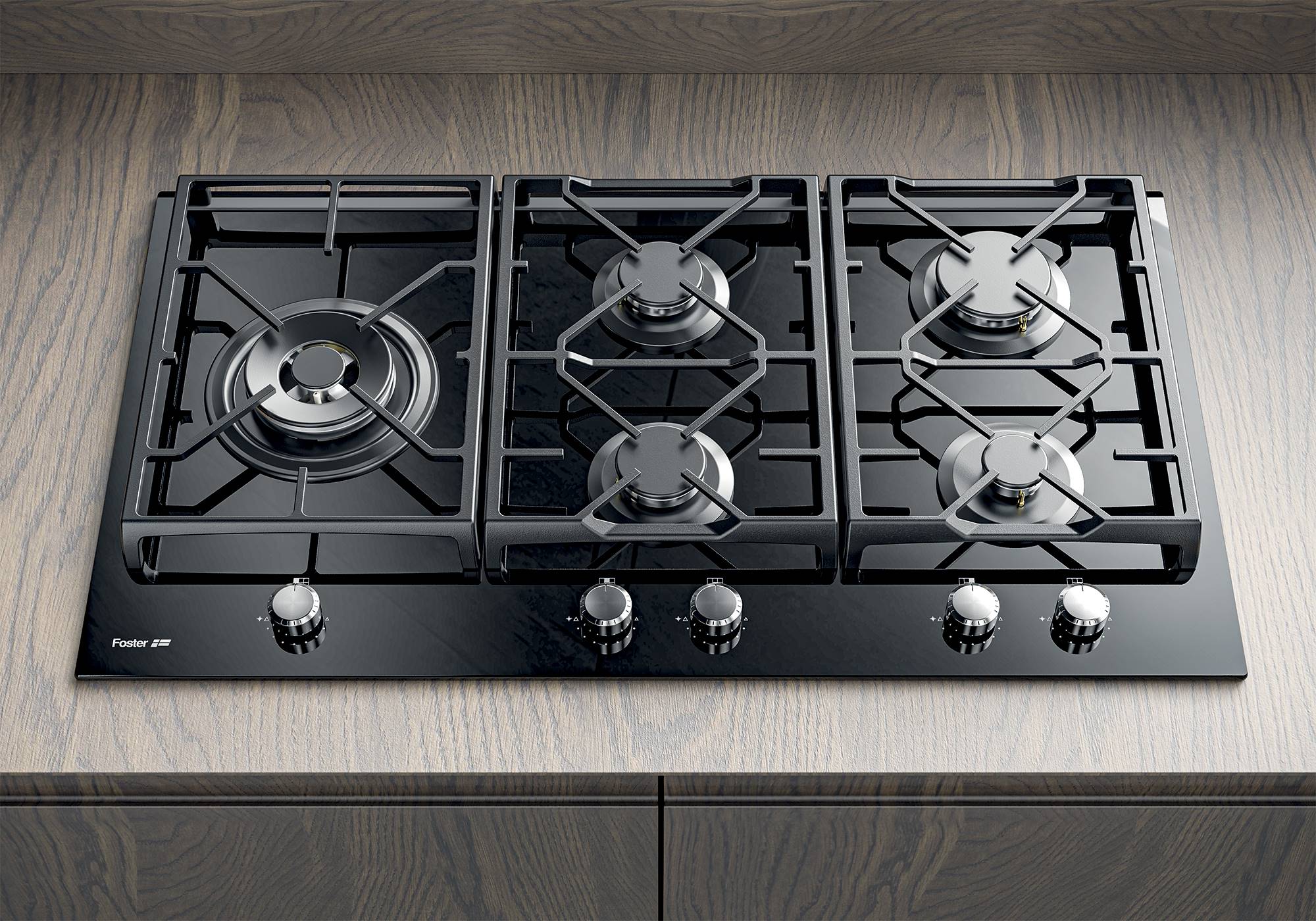 Газовая плита из закаленного стекла Foster Power Glass ARCH-00052548