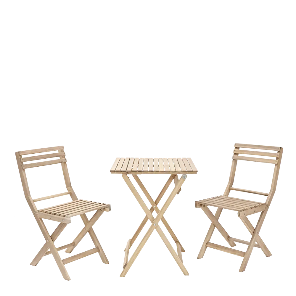 Набор садовой мебели Naterial Origami складной акация: стол и 2 стула STLM-2011954