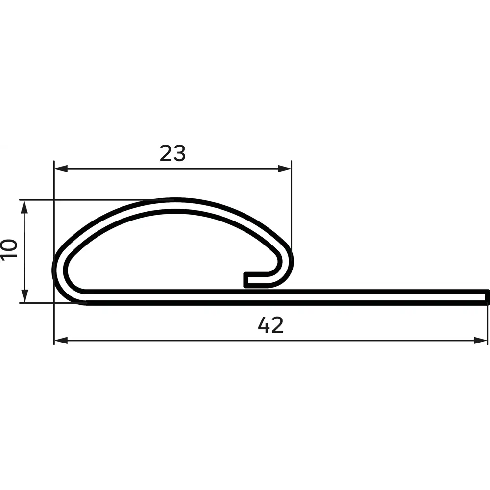 Финишная планка для фасадных панелей MONLID цвет коричневый 3 м STLM-2113864 - Вид №1