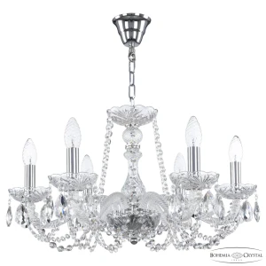 91901469 Люстра подвесная Bohemia ivele crystal 321353 321353 6 ламп 12 м² цвет никель STLM-1480674