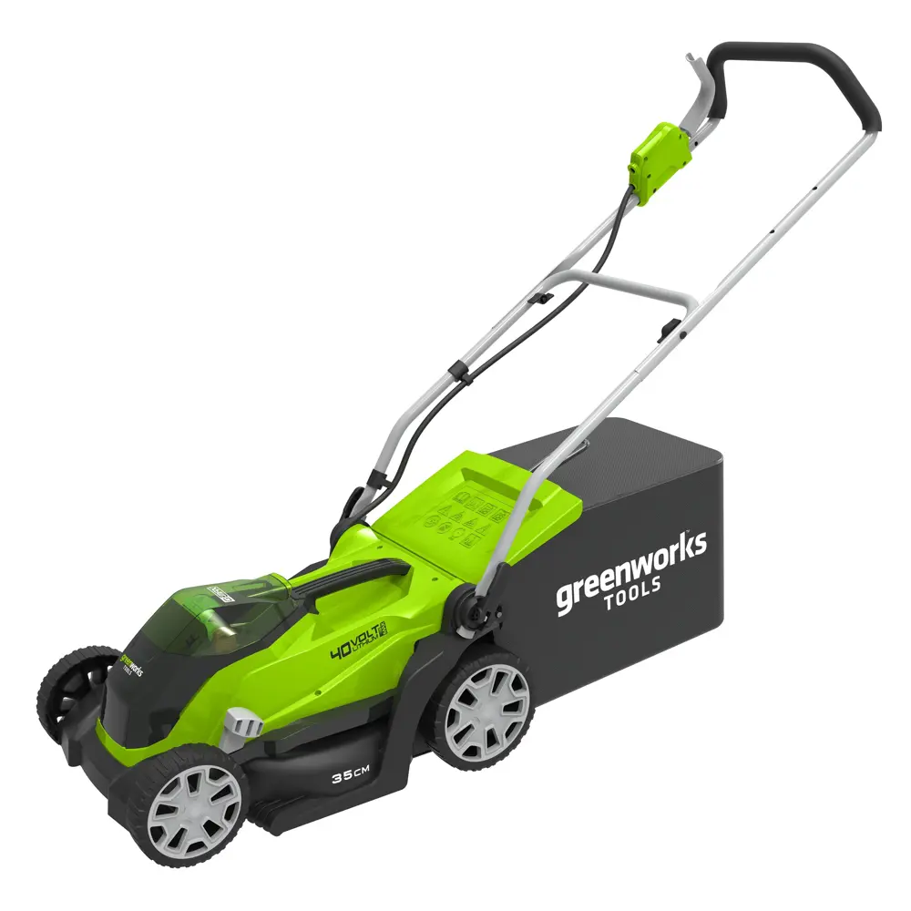 Газонокосилка аккумуляторная GreenWorks 2501907 40 В 35 см АКБ и ЗУ не входит в комплект STLM-2157037