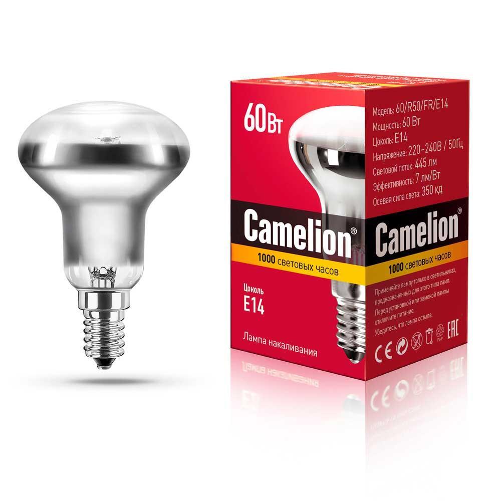 60/R50/FR/E14 Лампа накаливания E14 60W 12660 Camelion