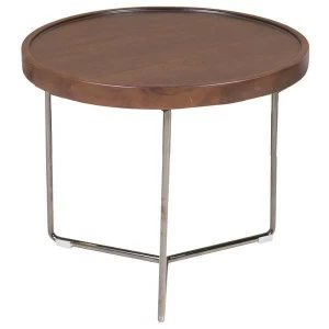 Журнальный столик круглый коричневый 40 см Wood C UNICO  248931 Коричневый