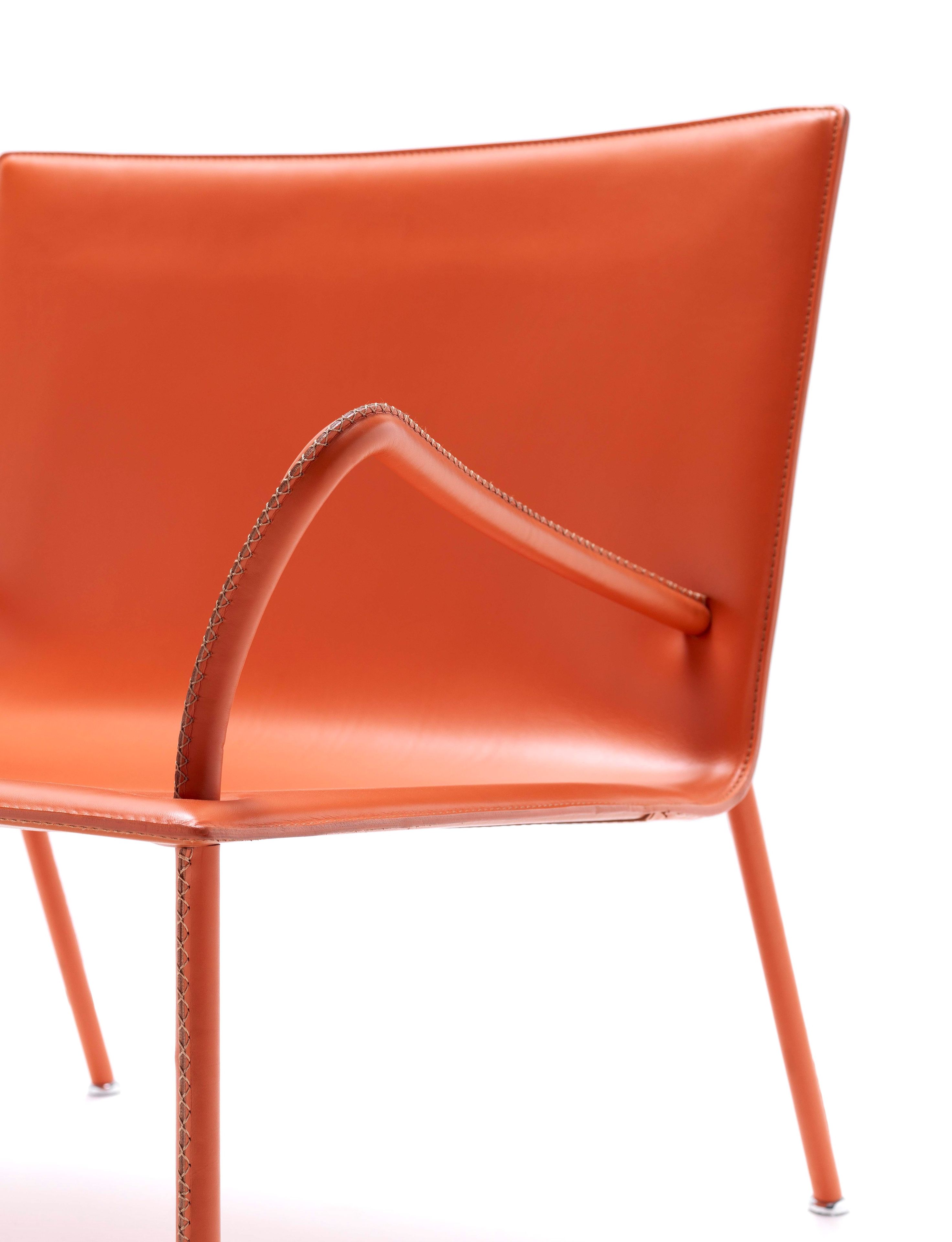 Кожаное кресло с подлокотниками Fasem Lys ARCH-00091681 - Вид №7