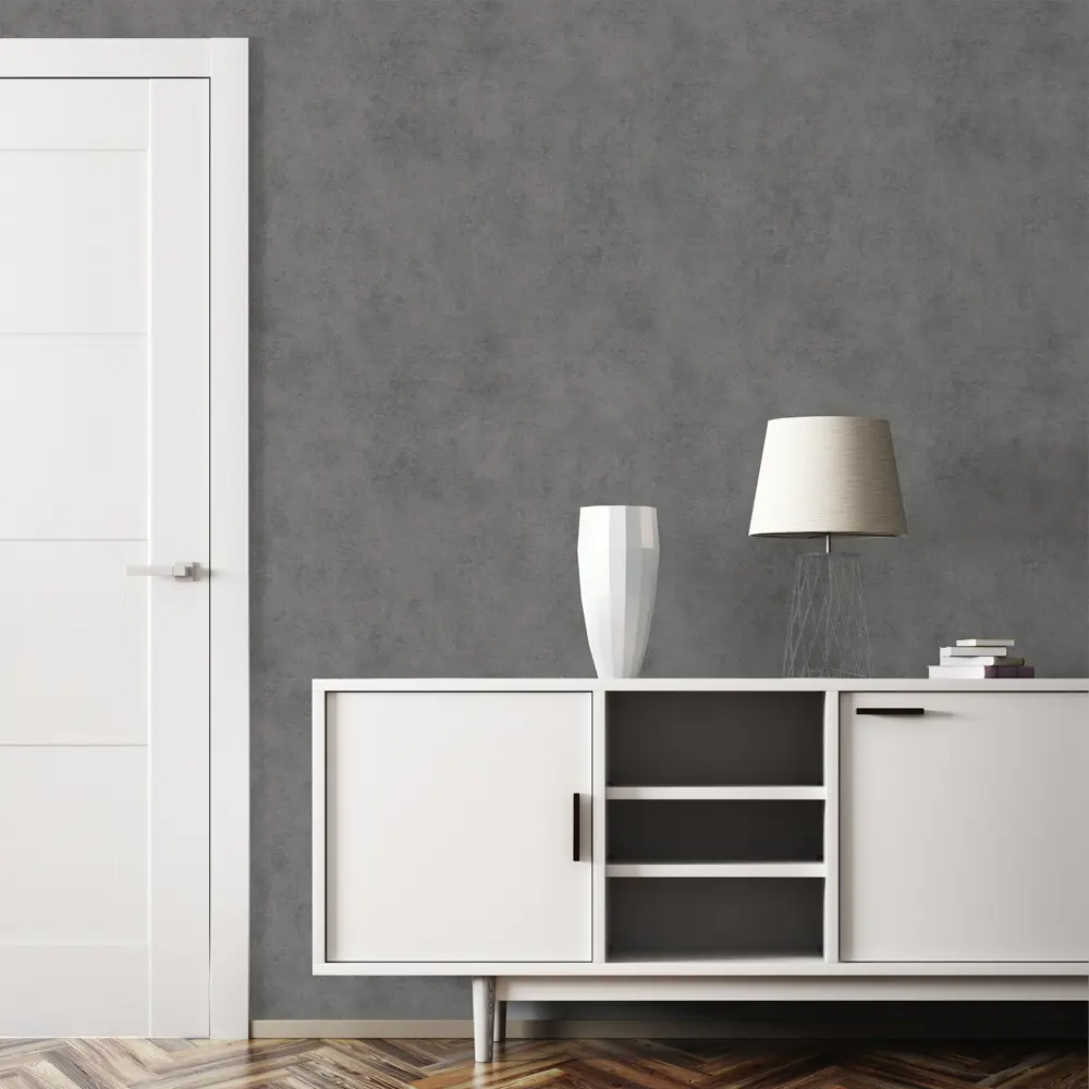 АСПЕКТ РУ Соло - Флизелиновые обои графит для стильного интерьера 85471119 STLM-0062899 - Вид №2