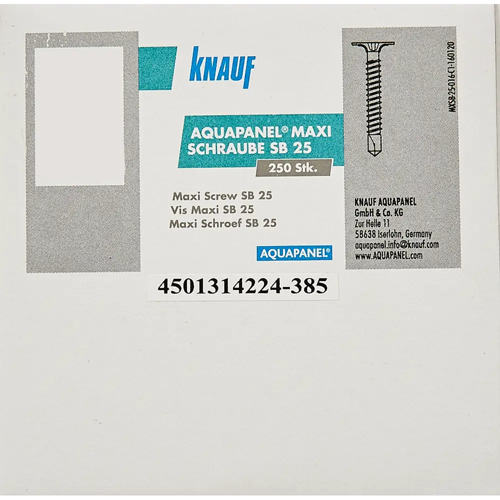 Саморезы для аквапанелей KNAUF 3.9x25, 250 шт STLM-2153140 - Вид №4