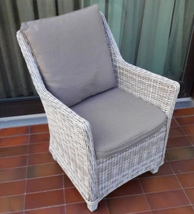 Кресло серое плетеное "Тоскана" BESTA FIESTA ТОСКАНА 044720 Серый