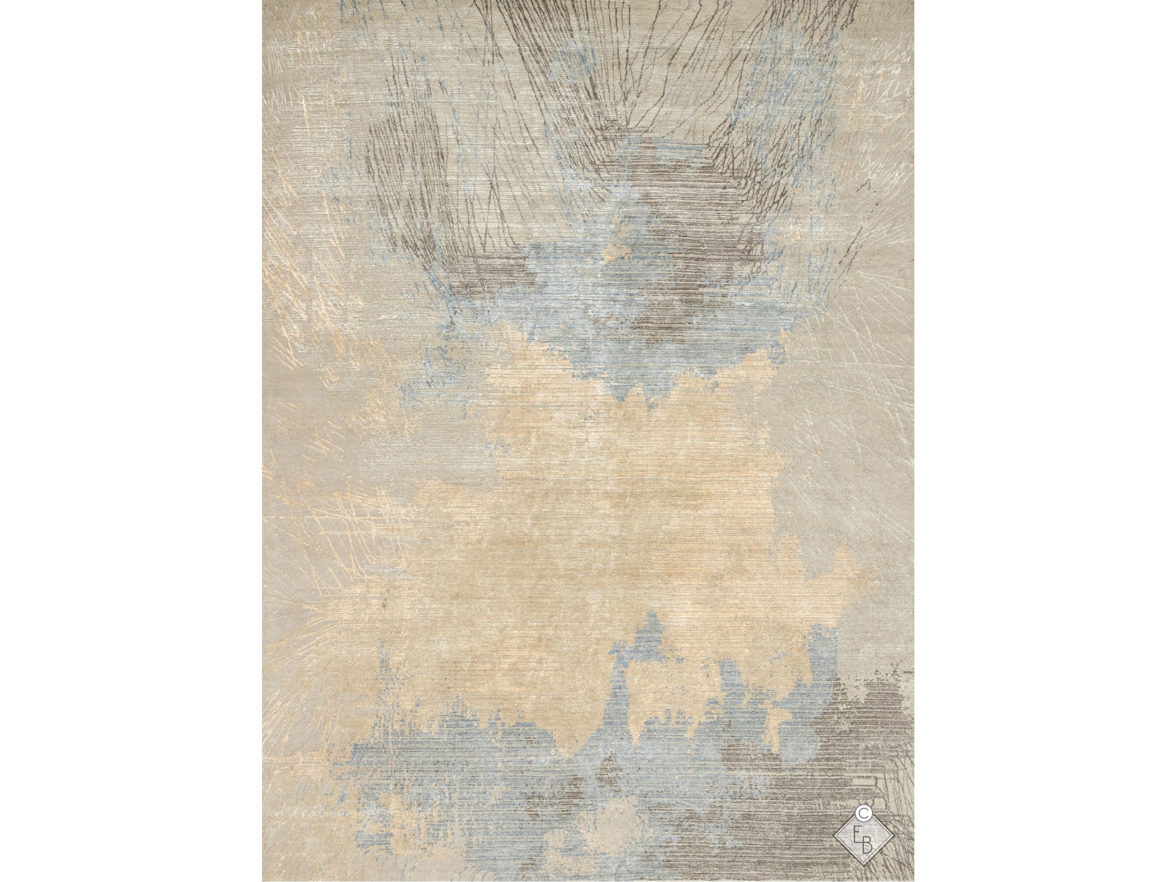 Прямоугольный ковер из бамбукового шелка и шерсти Edition Bougainville Inspiration ARCH-00133127