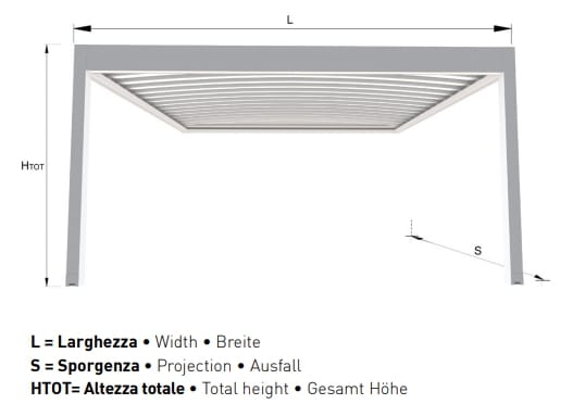 Пергола с раздвижной крышкой Gaviota PERGO ARCO PORTICO ARCH-00048349 - Вид №2