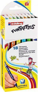 518576 Набор фломастеров "Funtastics", 18 цветов Edding